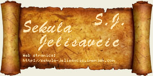 Sekula Jelisavčić vizit kartica